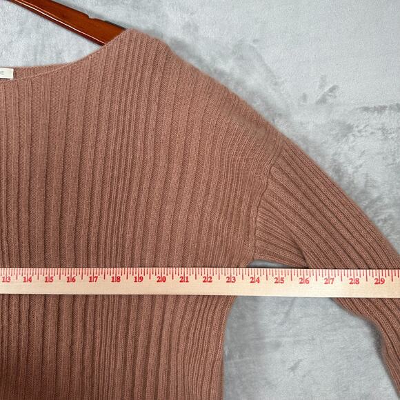 Naked Cashmere Sweater Womens Small Blush Pink All Cashmere Ribbed Boxy Oversize - Picture 4 of 8